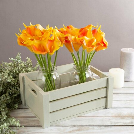 STANDALONE Artificial Calla-Lily with Stems-Real Touch Fake Flowers - Sunset Orange ST3234970